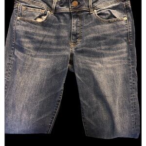 Women's jeans, American Eagle size 14 super stretch kick boot style